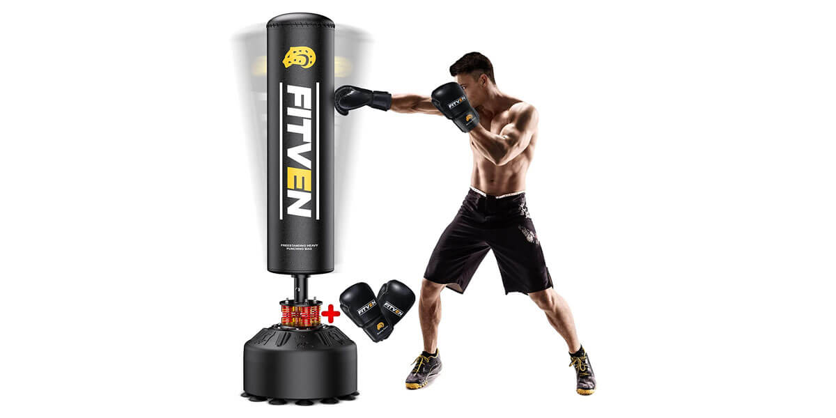 Fitven free-standing punching bag
