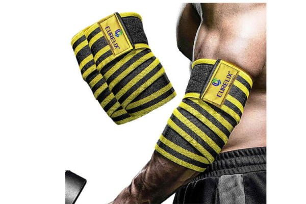 CURELIX Weightlifting Elbow Wraps 