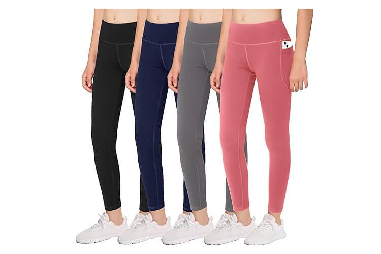 DALIGIRL Girls' Athletic Dance Leggings 