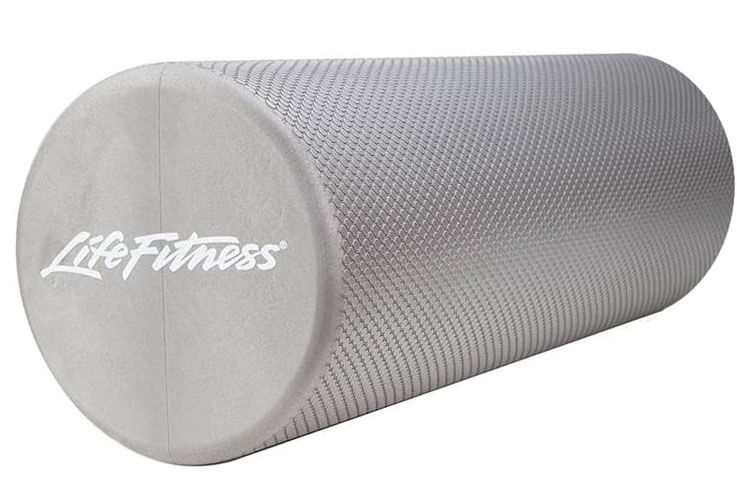 Life Fitness Soft Gray Foam Roller