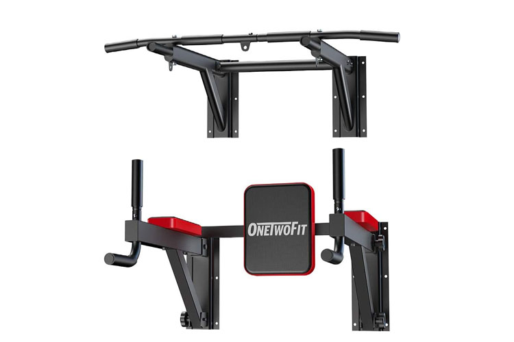 ONETWOFIT Wall Mounted Pull Up Bar