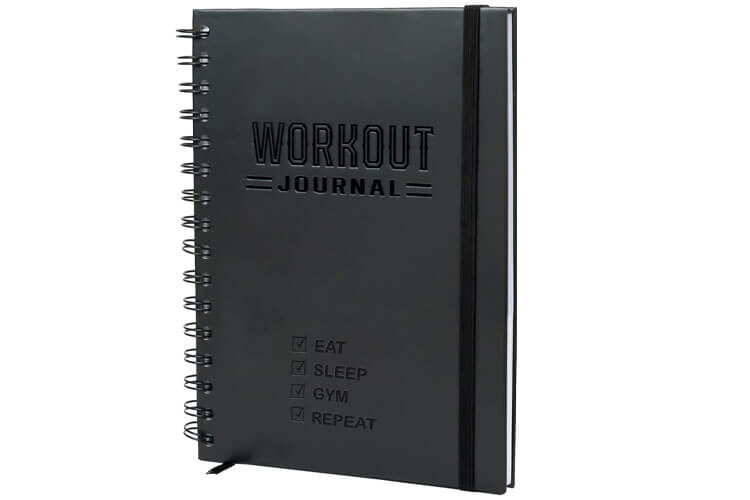 Hardcover Fitness Journal Workout Planner 